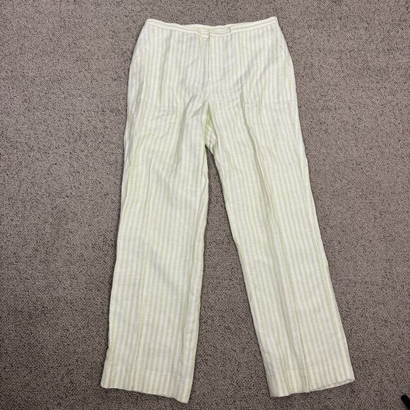 Easy Spirit Vintage Linen Top and Pant Striped Set US Women's M (Top),10 (Pants) - Picture 4 of 9